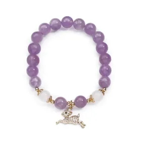 Dreamy Amethyst Sterling Silver Bracelet - Fortune's Favor Collection