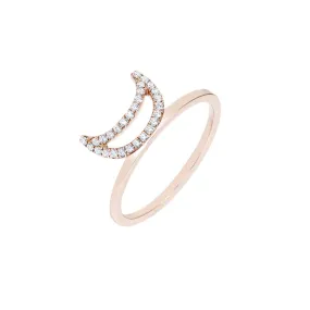 ELEMENTS Rose Crescent Ring