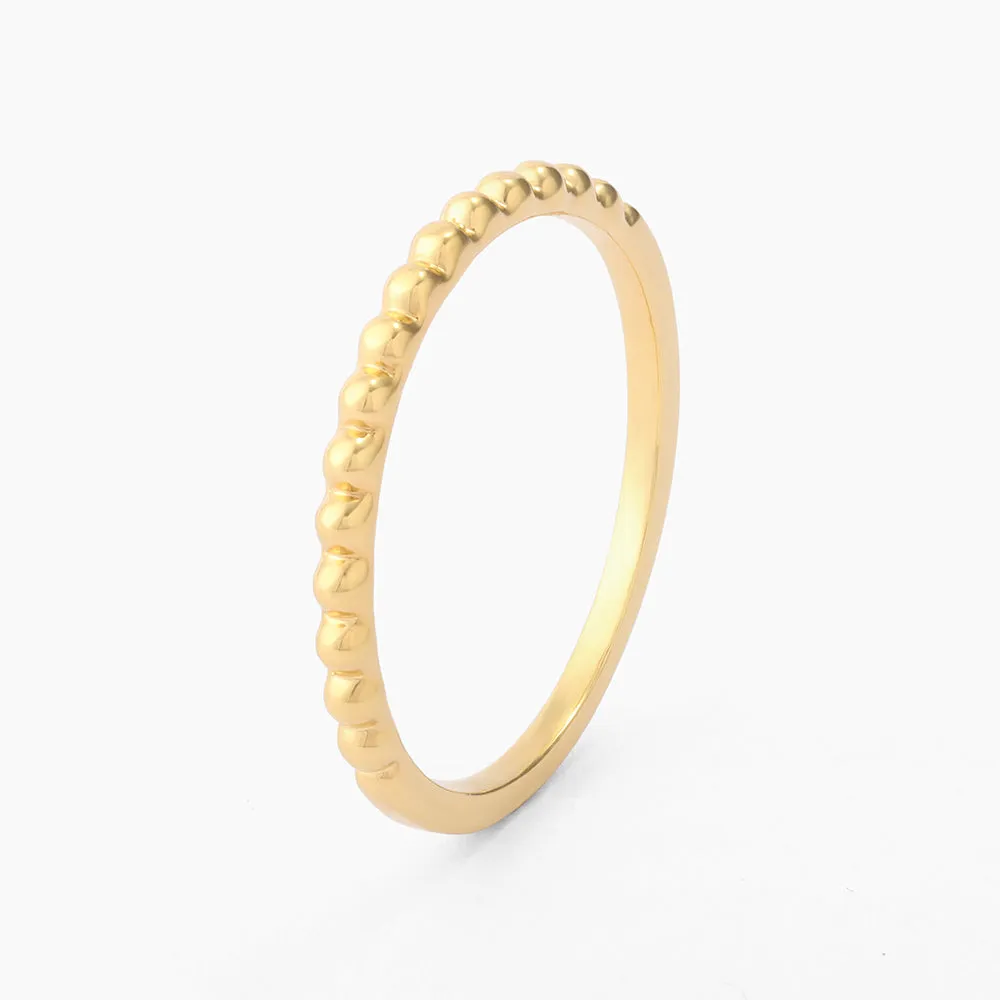 Ella Stein Diamonds & Bubbles of Gold Stackable Ring in Gold