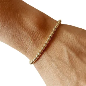 Emma Beaded Bracelet 3.5 mm(18K Gold Filled)