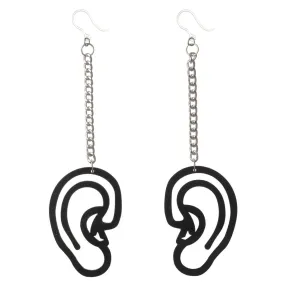 Exaggerated Ear Dangles Hypoallergenic Earrings for Sensitive Ears Made with Plastic Posts