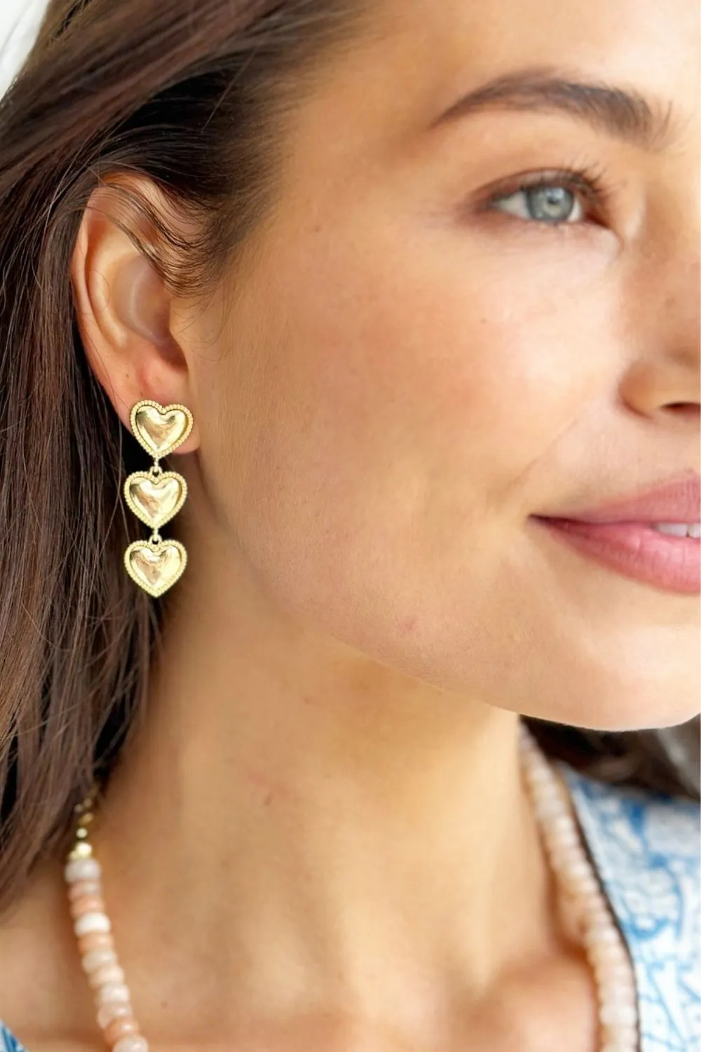 FALLING HEART EARRINGS