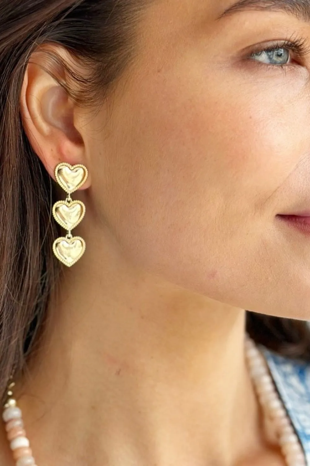 FALLING HEART EARRINGS