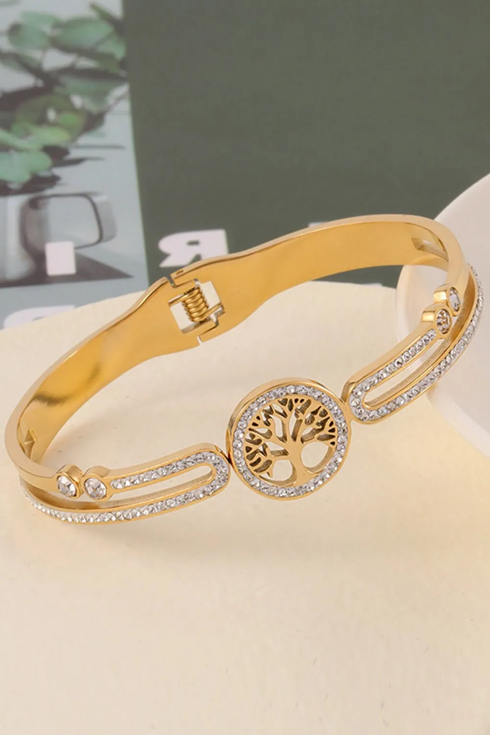 Fashion Stainless Steel Bracelet with Beading