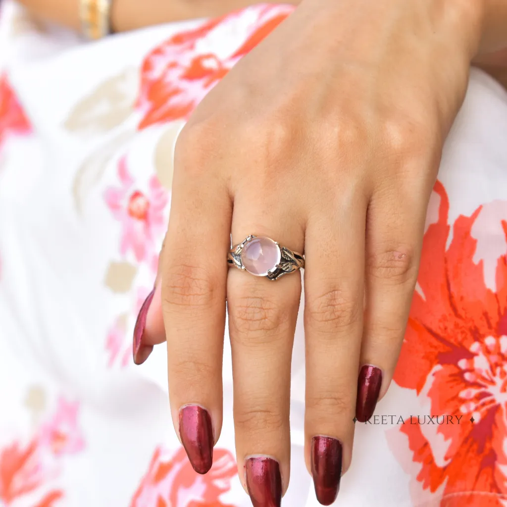 Flourishing Blooms - Rose Quartz Ring