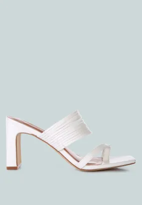 Follow Me Mid Block Heel Sandals