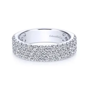 Gabriel & Co. 14k White Gold Stackable Diamond Ring