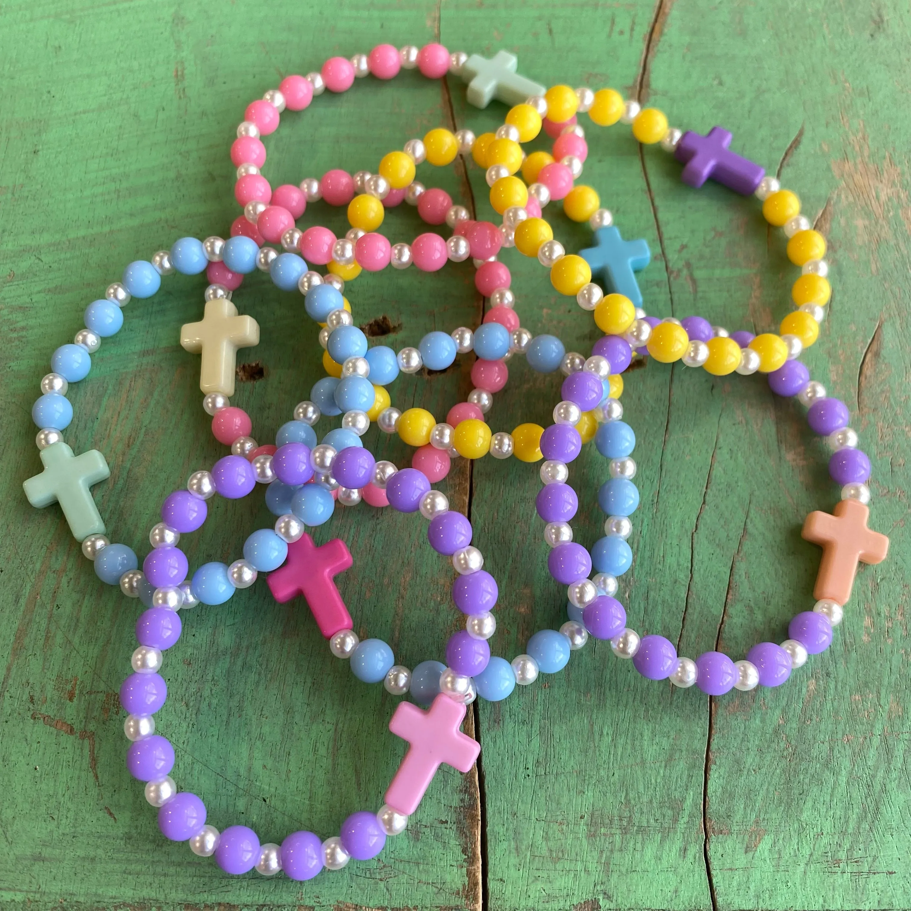 Girl's Pastel Prayers Bracelet