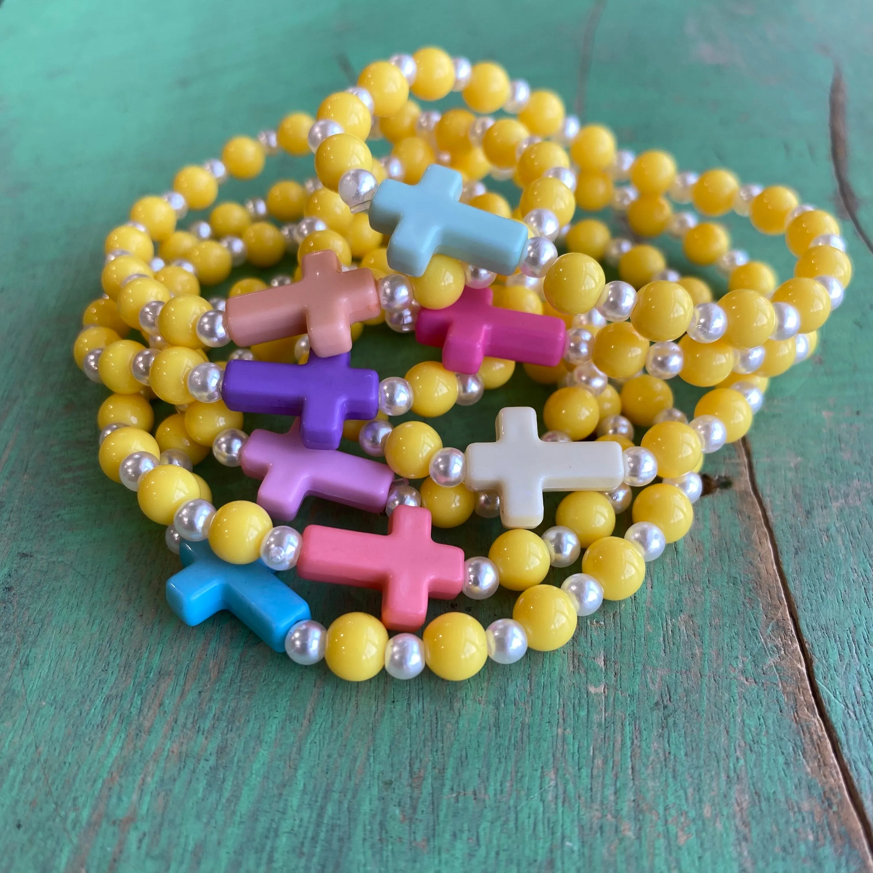 Girl's Pastel Prayers Bracelet