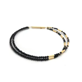 Gold and Spinel Beaded Bracelet