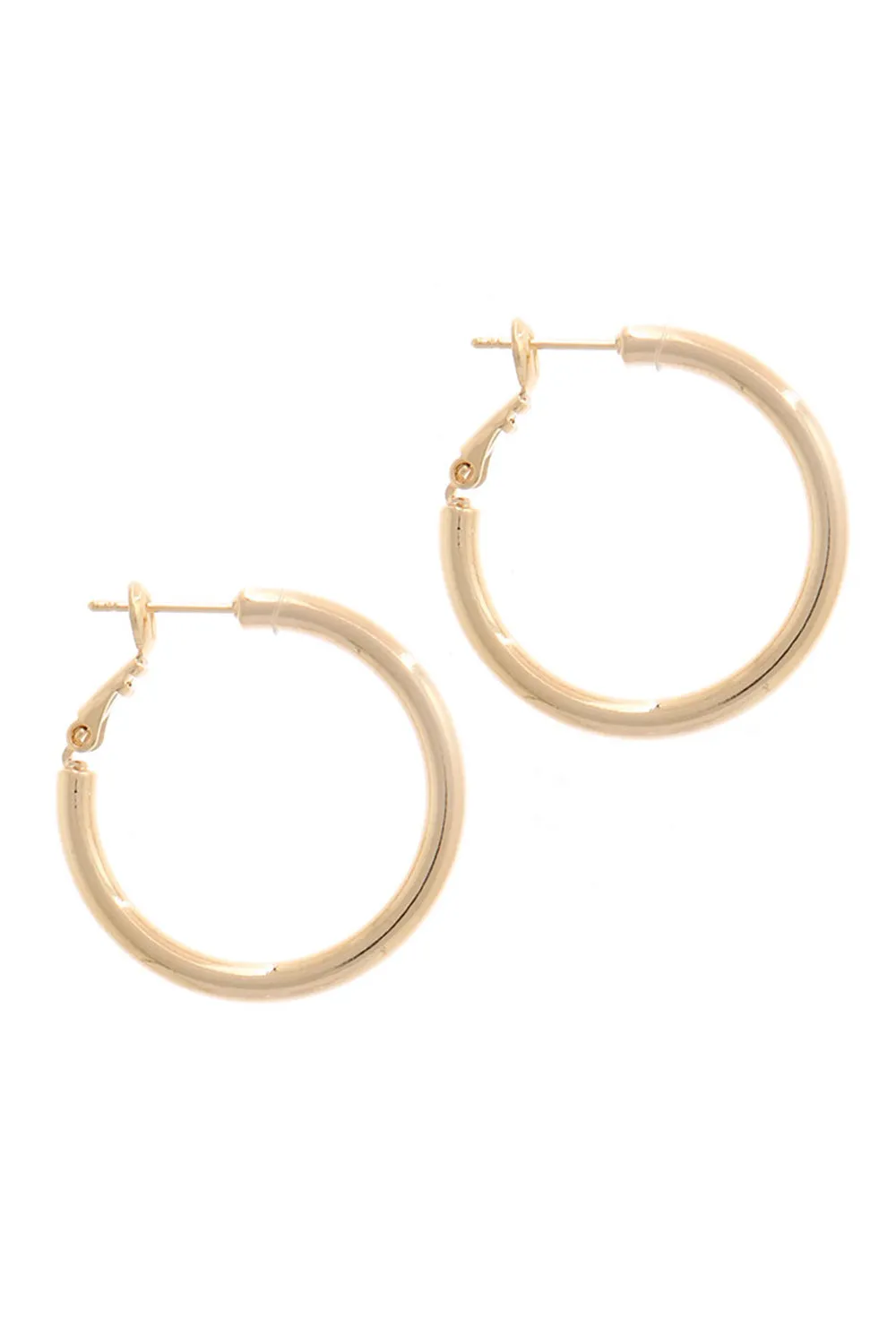 Gold or Silver Plated Stainless Steel Big Assorted Thin to Thick Hoop Earring