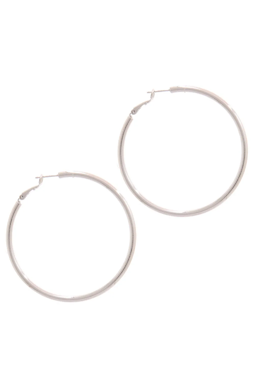 Gold or Silver Plated Stainless Steel Big Assorted Thin to Thick Hoop Earring