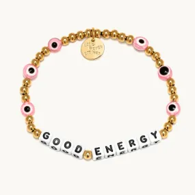 Good Energy- Gold Plated  Bead Pattern: Protected Pink