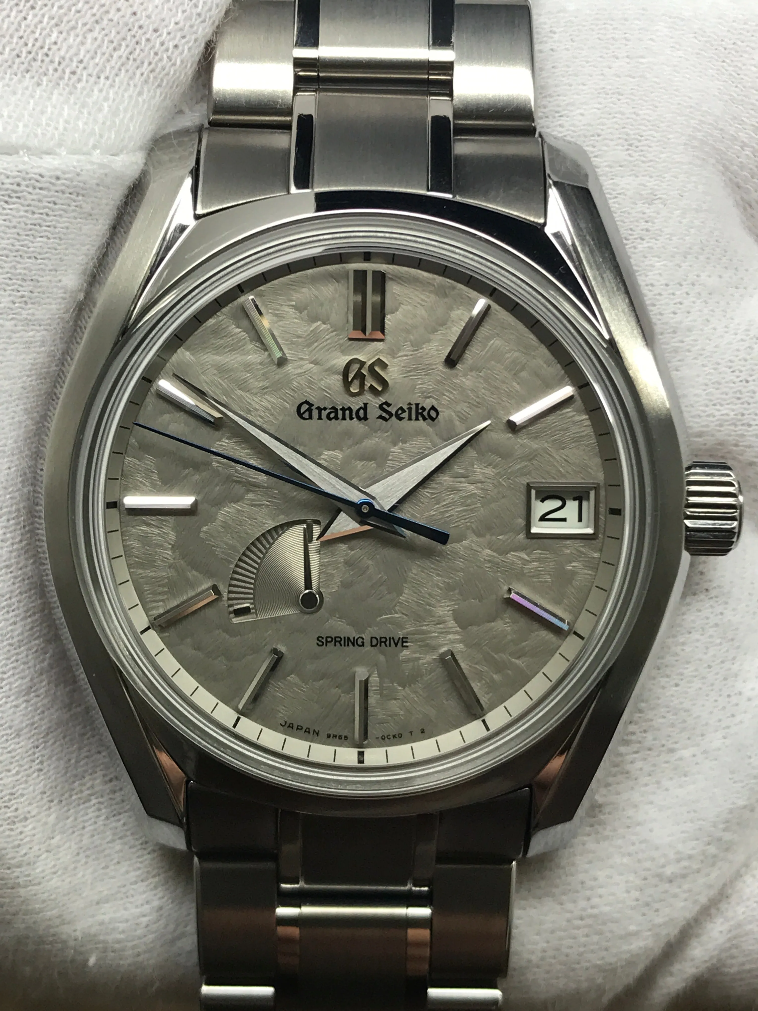 Grand Seiko Spring Drive SBGA415 Taisetsu Winter Dial Automatic Men's Watch