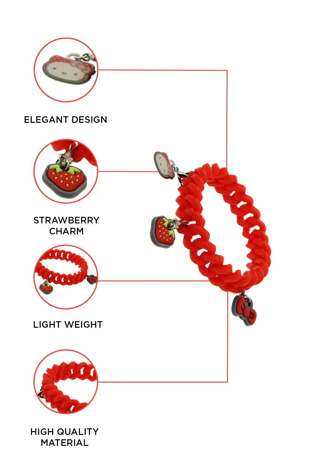 Hello kitty Strawberry (Red) Scented Bracelet