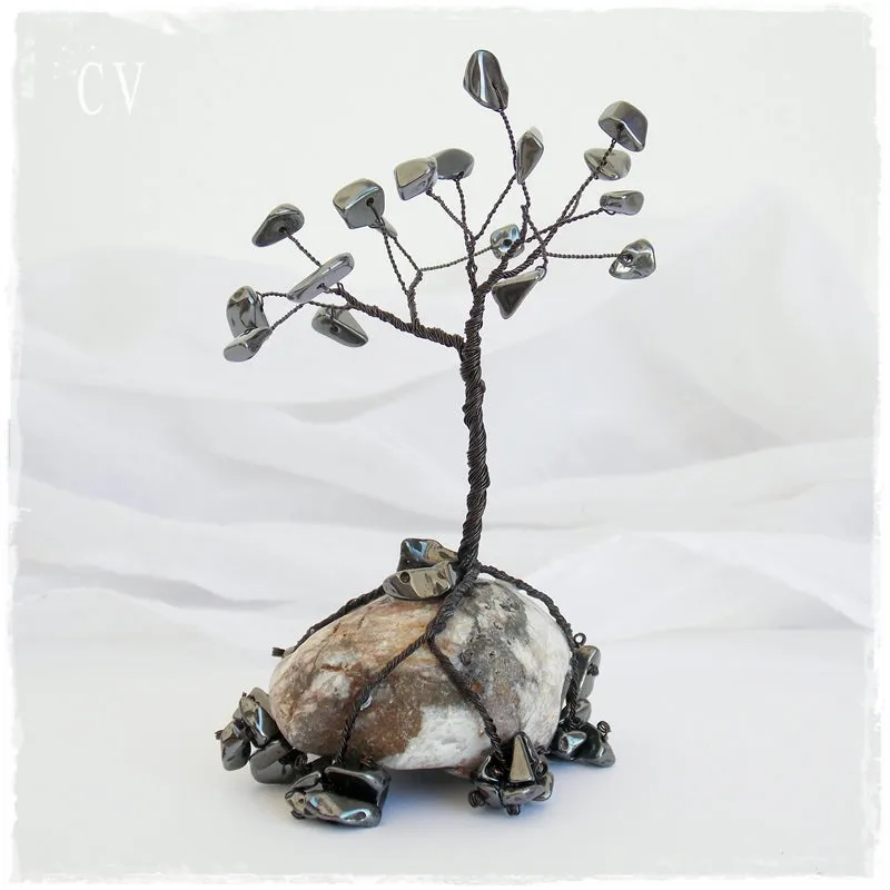 Hematite Tree Of Life Sculpture