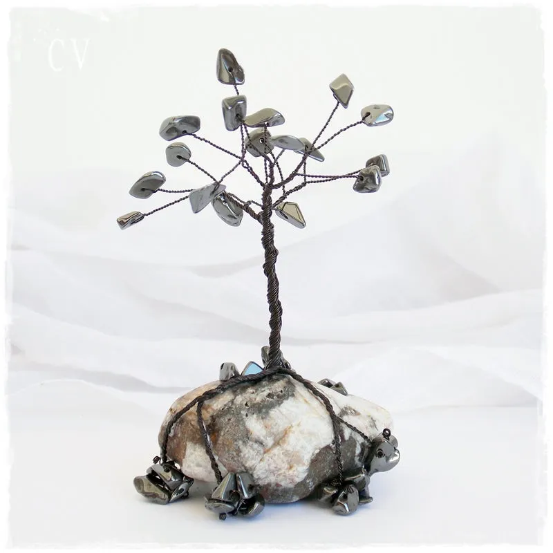 Hematite Tree Of Life Sculpture