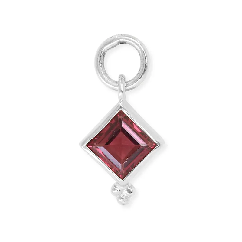 ISLA RHODOLITE EARRING CHARM