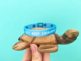 Just Keep Swimming Turtles Band: Large - 7.5 inch 