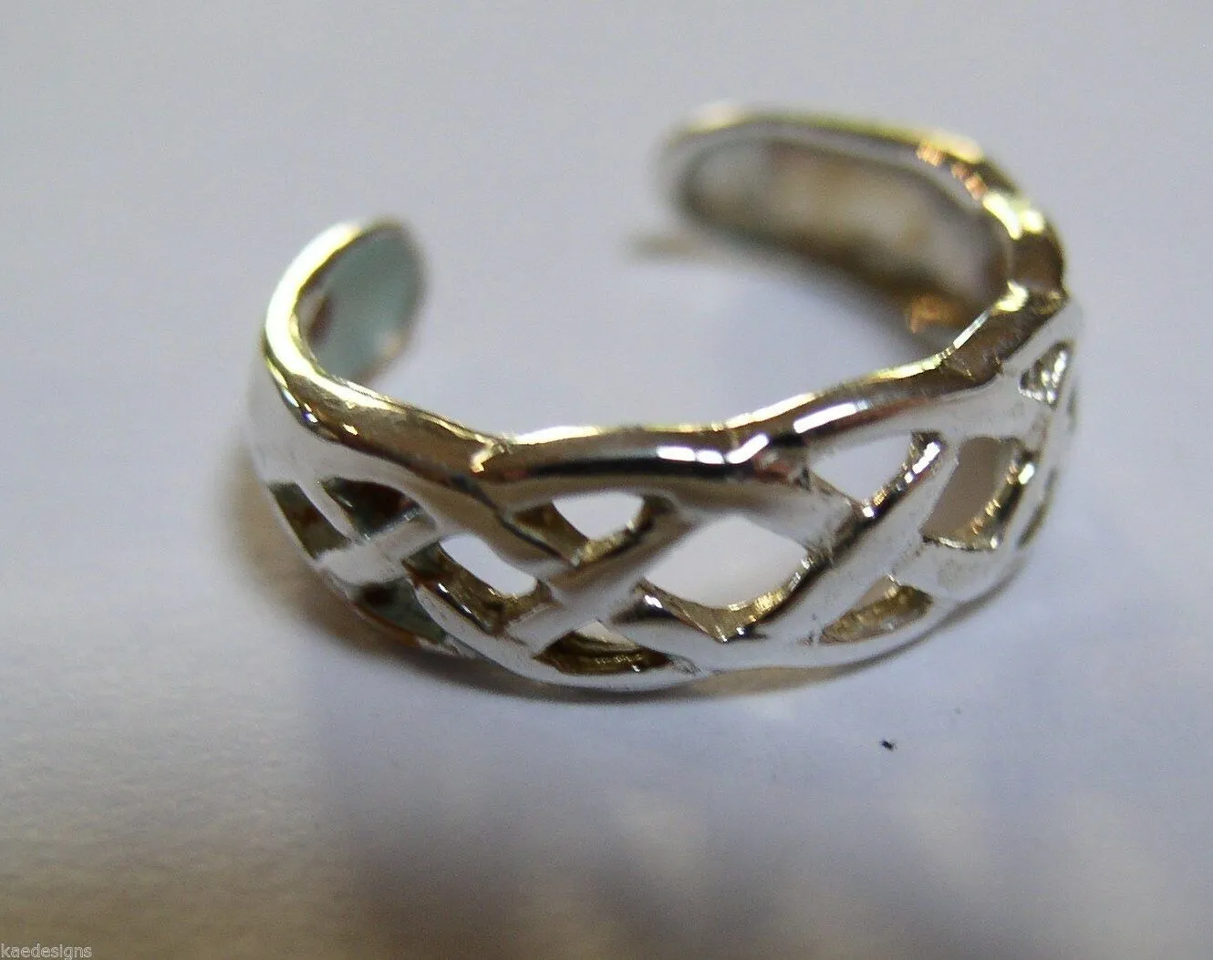 Kaedesigns New Genuine New Sterling Silver 925 Celtic Weave Toe Ring