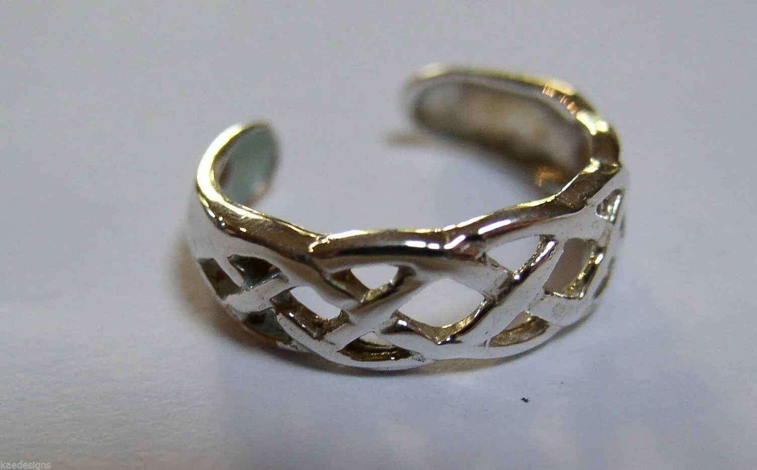 Kaedesigns New Genuine New Sterling Silver 925 Celtic Weave Toe Ring