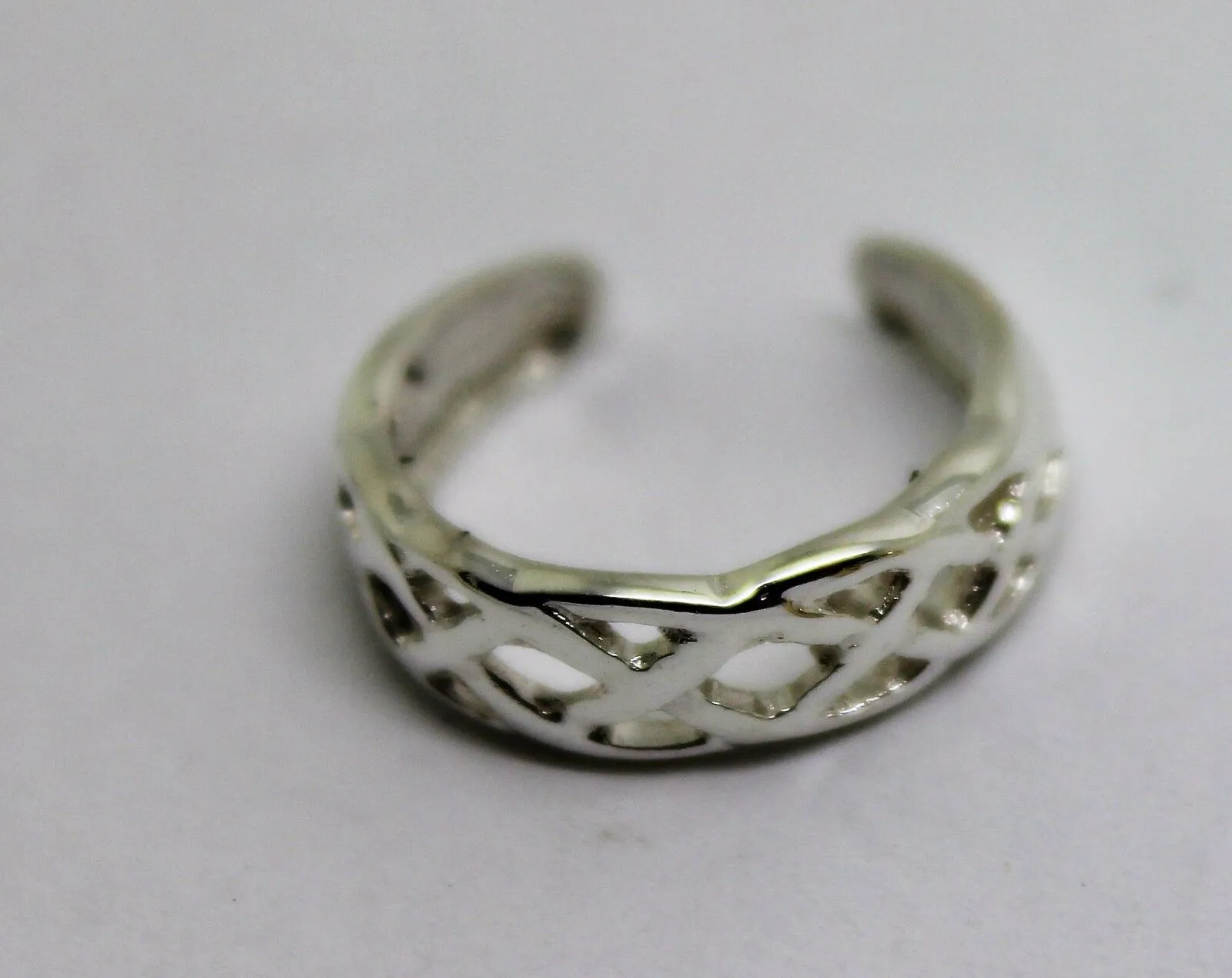 Kaedesigns New Genuine New Sterling Silver 925 Celtic Weave Toe Ring