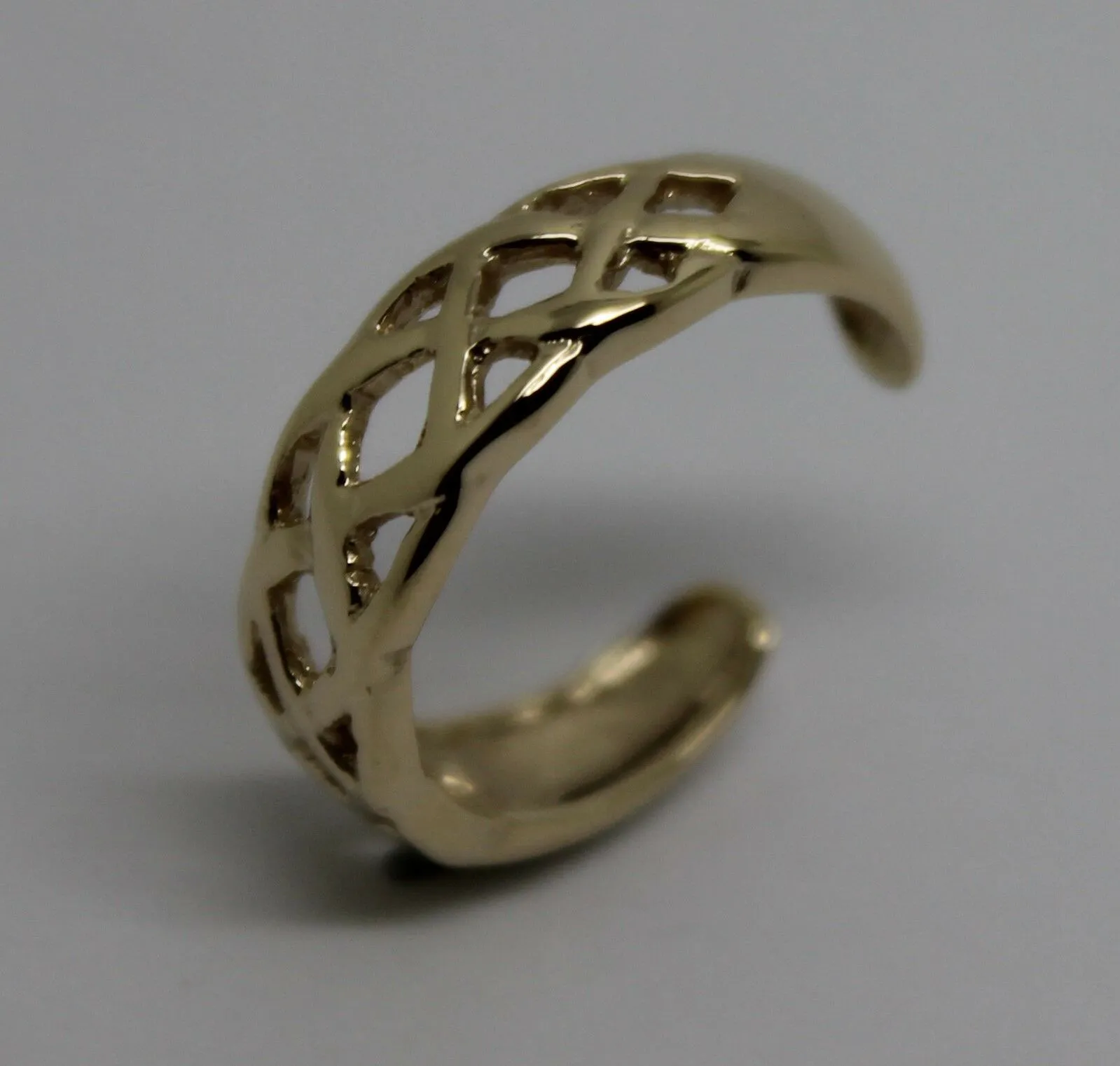 Kaedesigns New Genuine  Solid 9ct 9kt Yellow, Rose or White Gold Celtic Weave Toe Ring 432