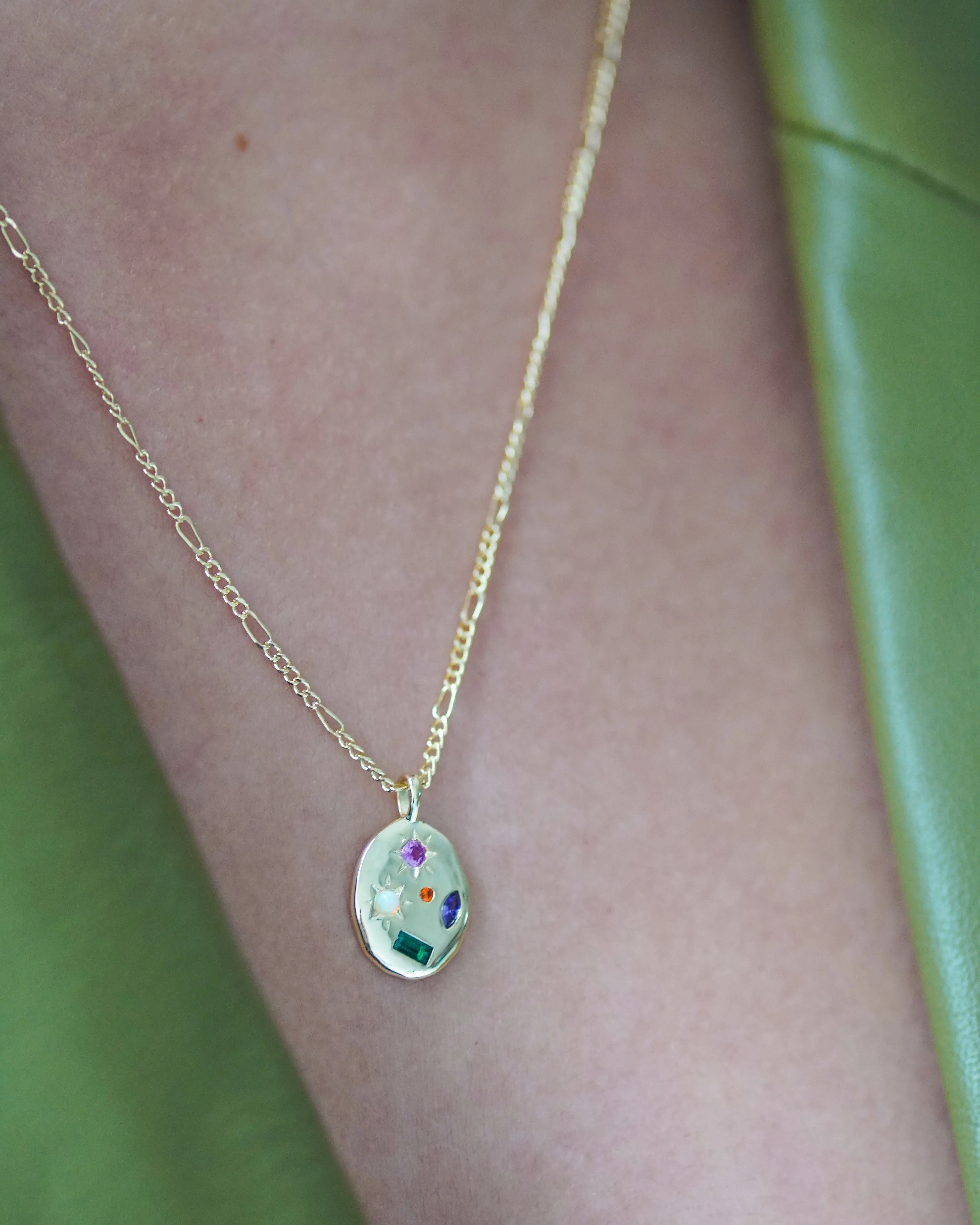 Kaleidoscope Gemstone Rainbow Necklace