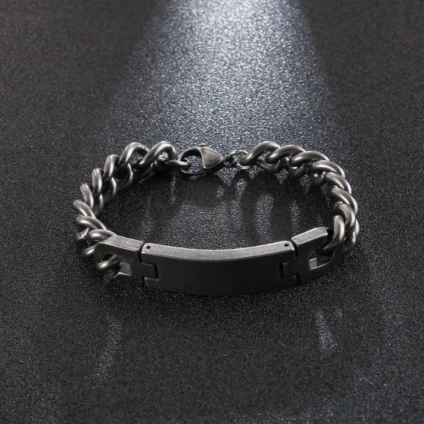 Korean Style Titanium Steel Bracelet (Circumference 21cm) 韓版鈦鋼手鍊 (鍊長 21cm) KJBR16156