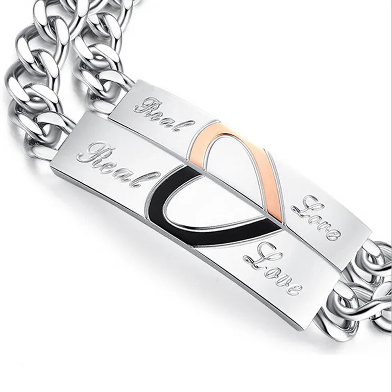 Korean Titanium Steel Love Puzzle Bracelet