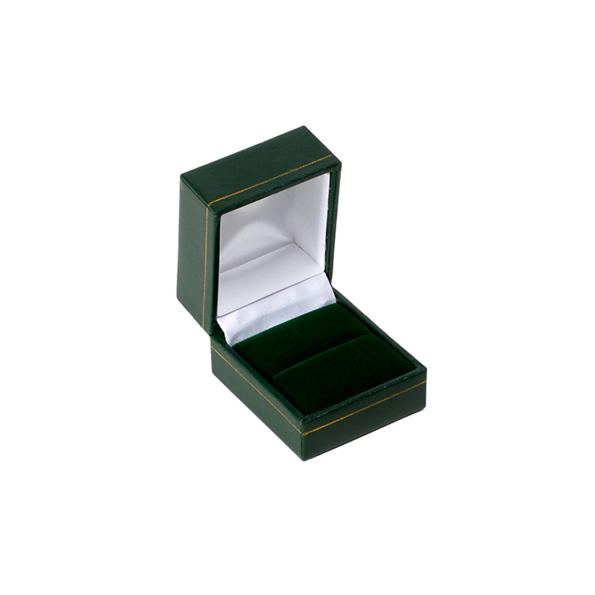 Leatherette Ring Box Green