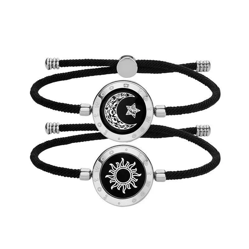 Lovers Sun-Moon Smart Sensing Couple Bracelet