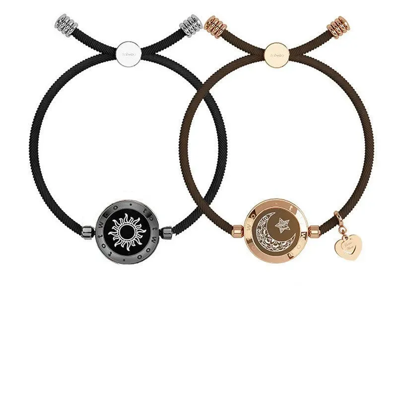 Lovers Sun-Moon Smart Sensing Couple Bracelet