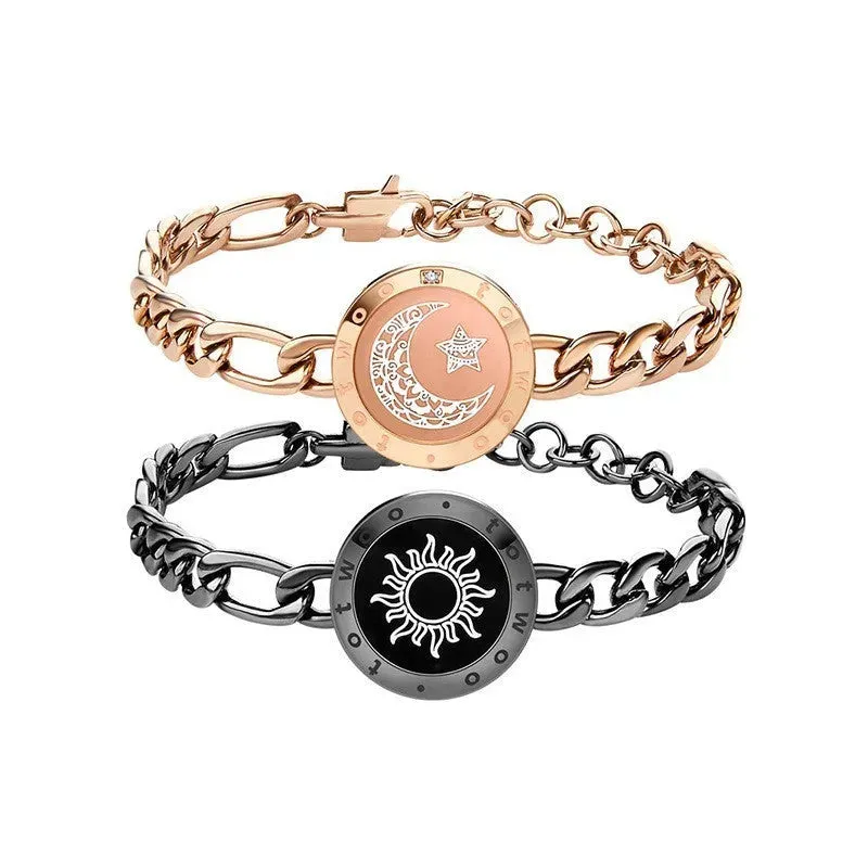 Lovers Sun-Moon Smart Sensing Couple Bracelet