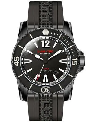 Lum-Tec Mens 300M Automatic Dive Watch - Titanium Carbide PVD w/ Stainless