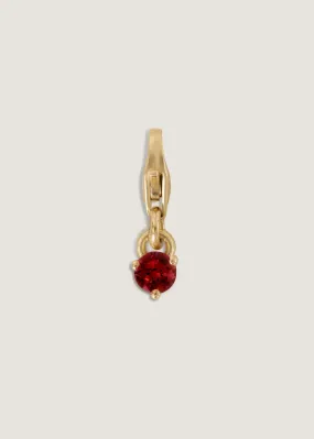 Ma-eum Birthstone Charm Garnet