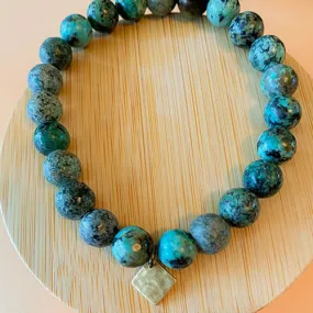 Mala: African Turquoise Mala Bracelet