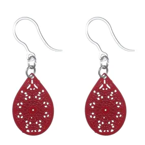 Mini Stained Glass Dangles Hypoallergenic Earrings for Sensitive Ears Made with Plastic Posts