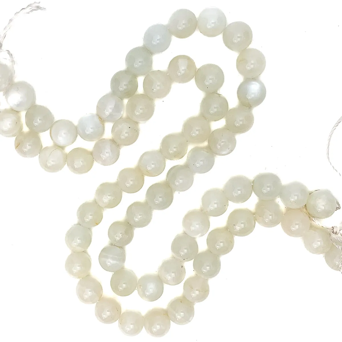 Moonstone Sri Lanka 12mm Smooth Rounds Bead Strand