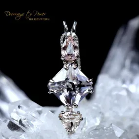 Morganite Danburite & Morganite Mini Magician Stone Pendant