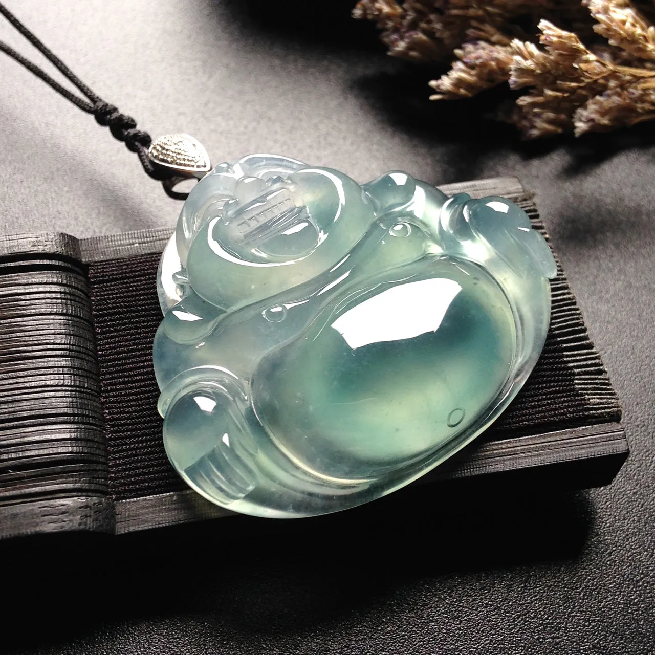 Natural Jade Pendant Jadeite Buddha Pendant PT282