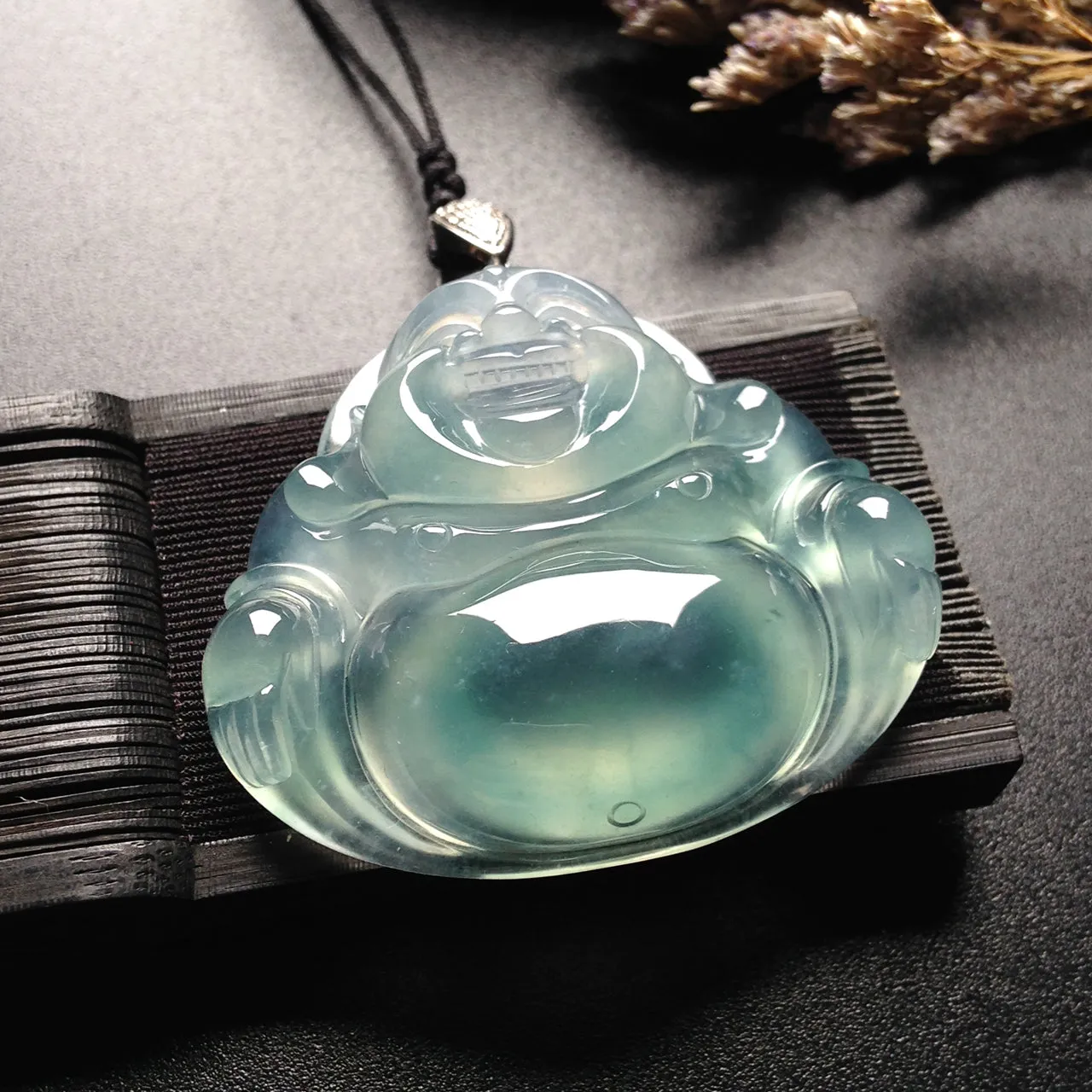 Natural Jade Pendant Jadeite Buddha Pendant PT282