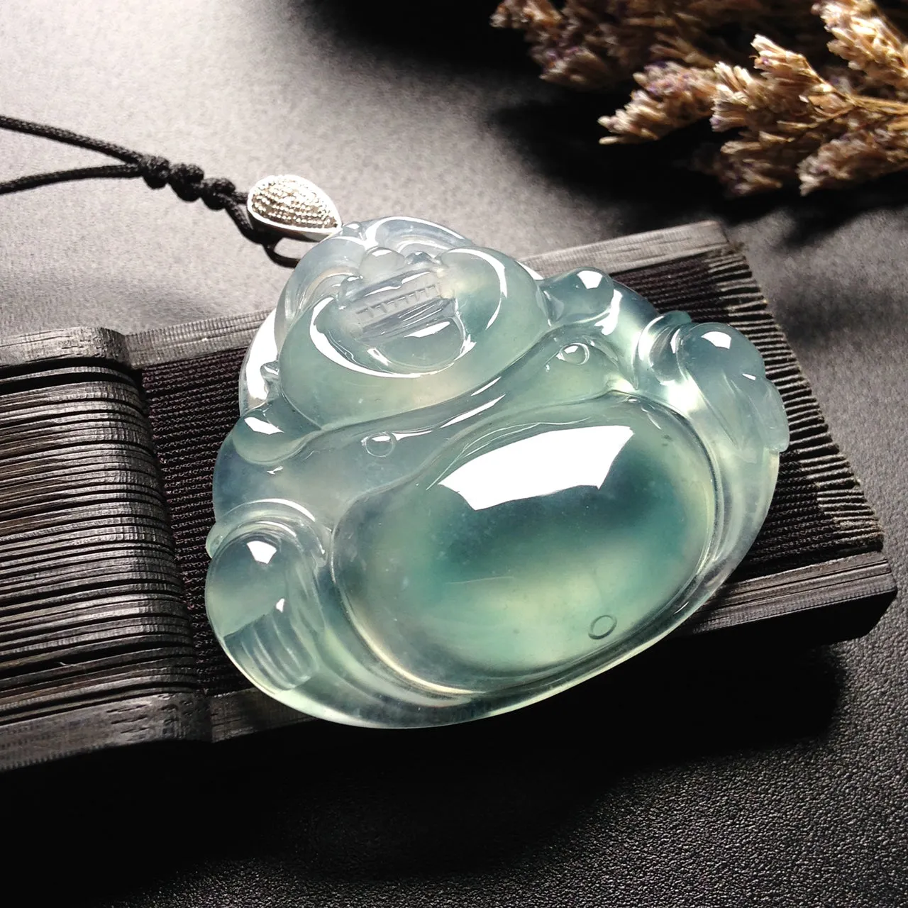 Natural Jade Pendant Jadeite Buddha Pendant PT282