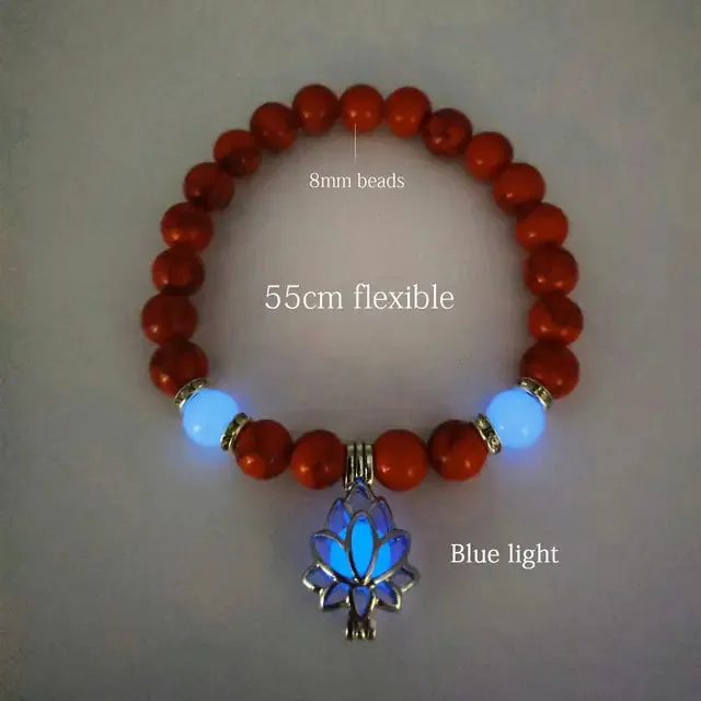 Natural Stone Luminous Beads Bracelets