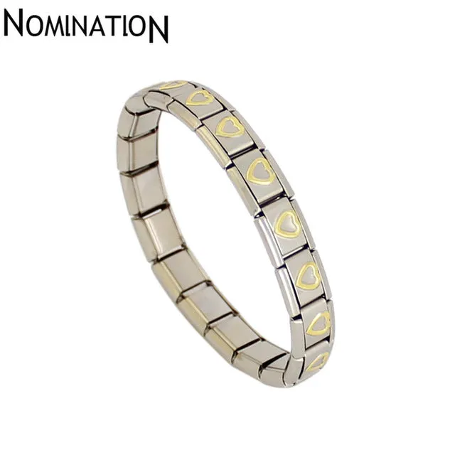 New Trend Among Western Vintage 2017 Men's Classic Stainless Steel Bracelet Titanium Steel Gold Flower Bracelet Stainless Steel