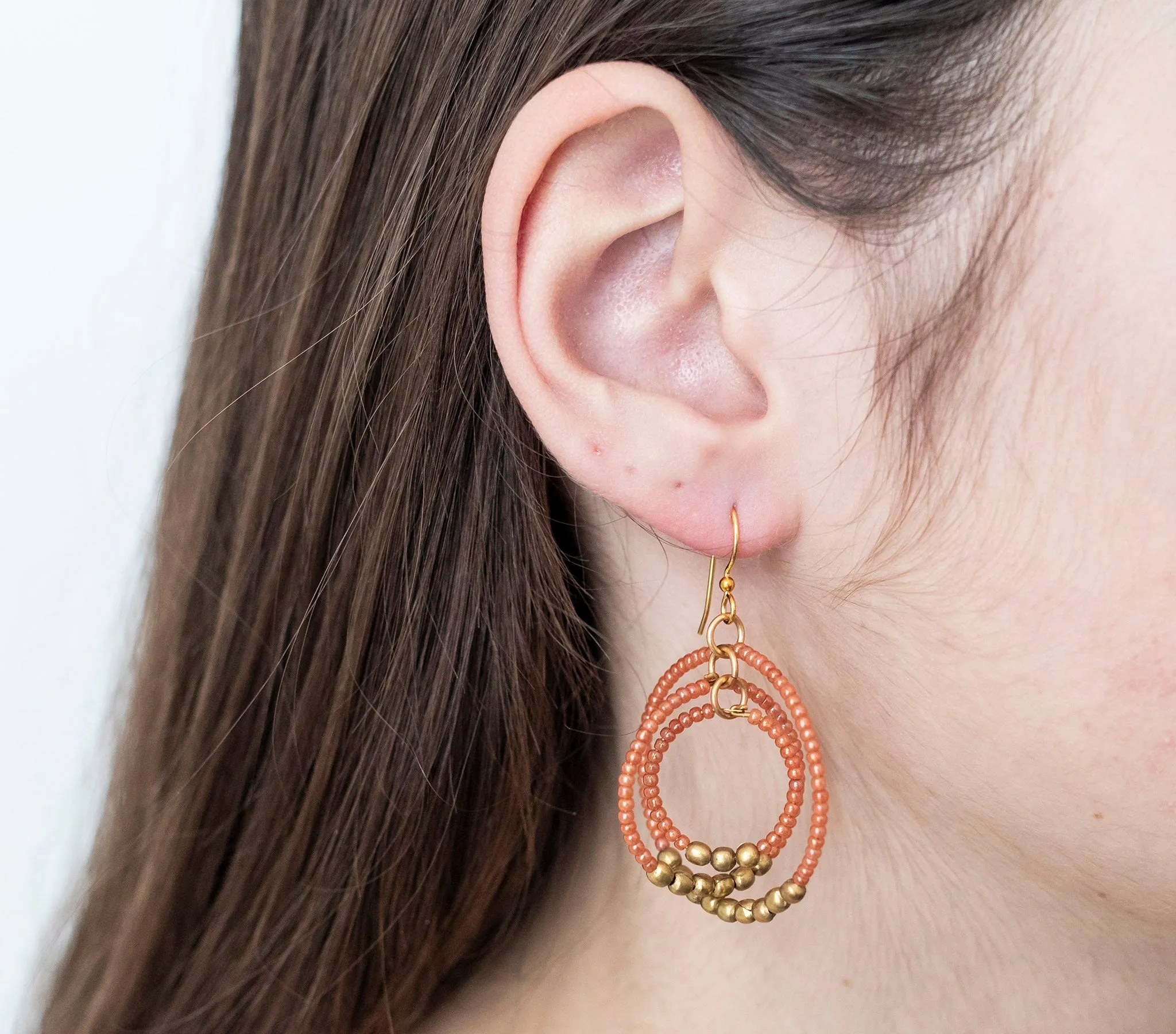 ***NEW***<br>Gyroscope Earring <br> Terracotta