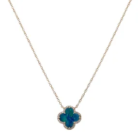 Opal Clover Necklace