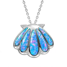 Opal Ocean Oyster Shell Pendant