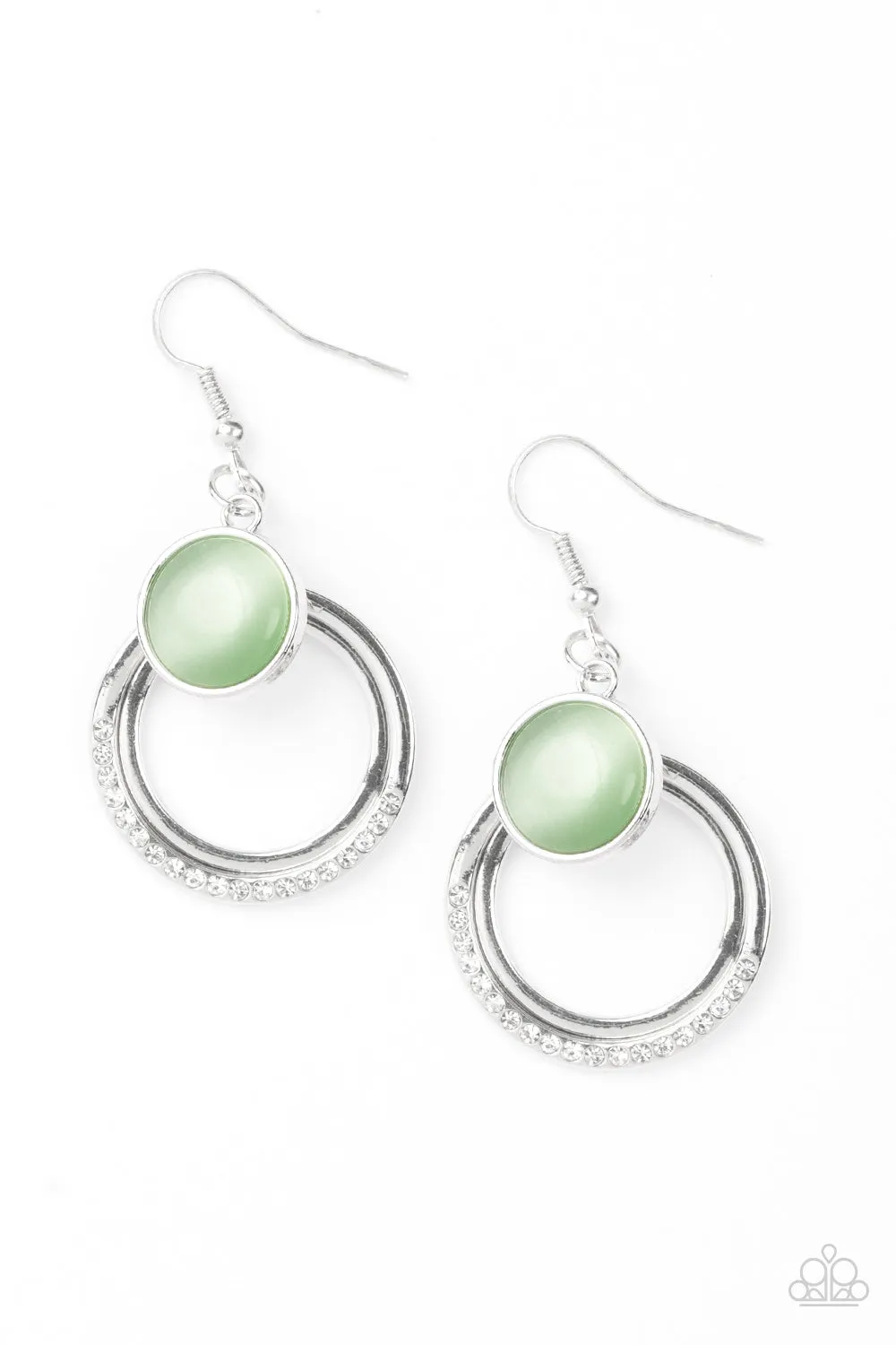 Open Door Jewelry - Dreamily Dreamland - Green Earrings - Paparazzi Accessories