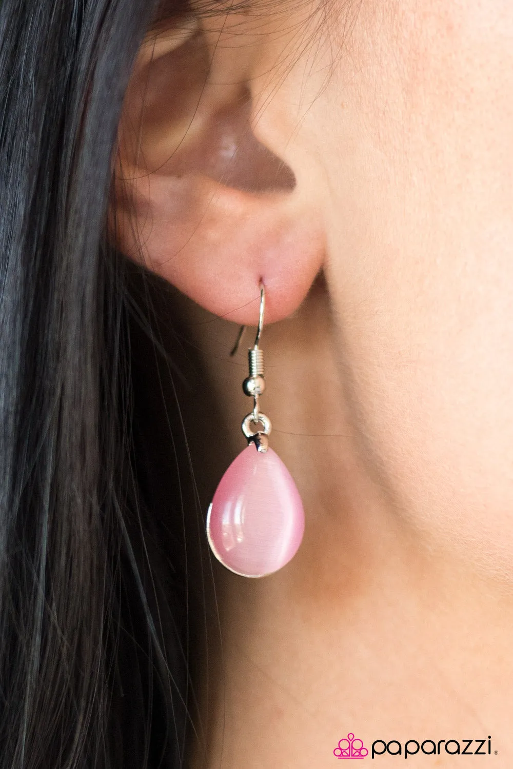 Open Door Jewelry - Drops Of Sunlight - Pink Earrings - Paparazzi Accessories